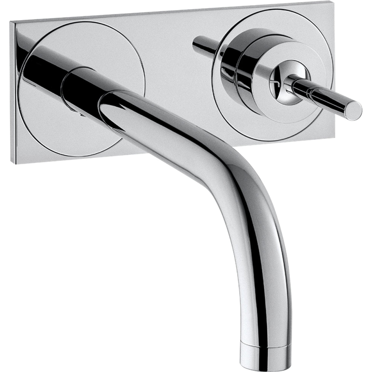 AXOR-Uno-Single-lever-basin-mixer-for-concealed-installation-wall-mounted-with-spout-165-mm-and-plate-Chrome-38112000