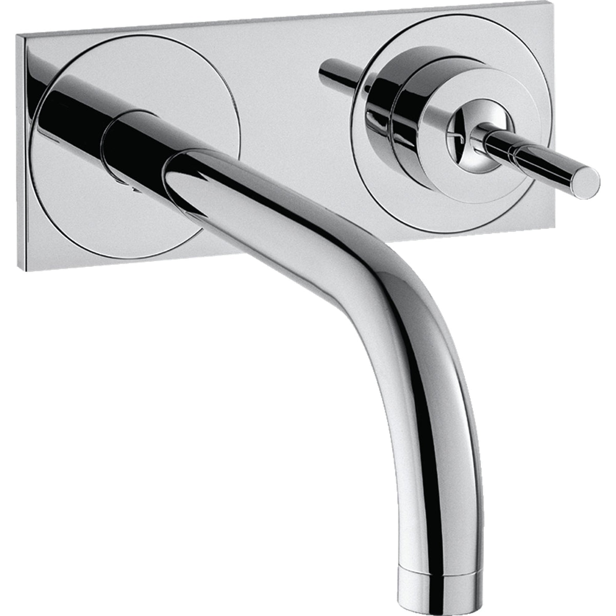 AXOR-Uno-Single-lever-basin-mixer-for-concealed-installation-wall-mounted-with-spout-165-mm-and-plate-Polished-Chrome-38112020