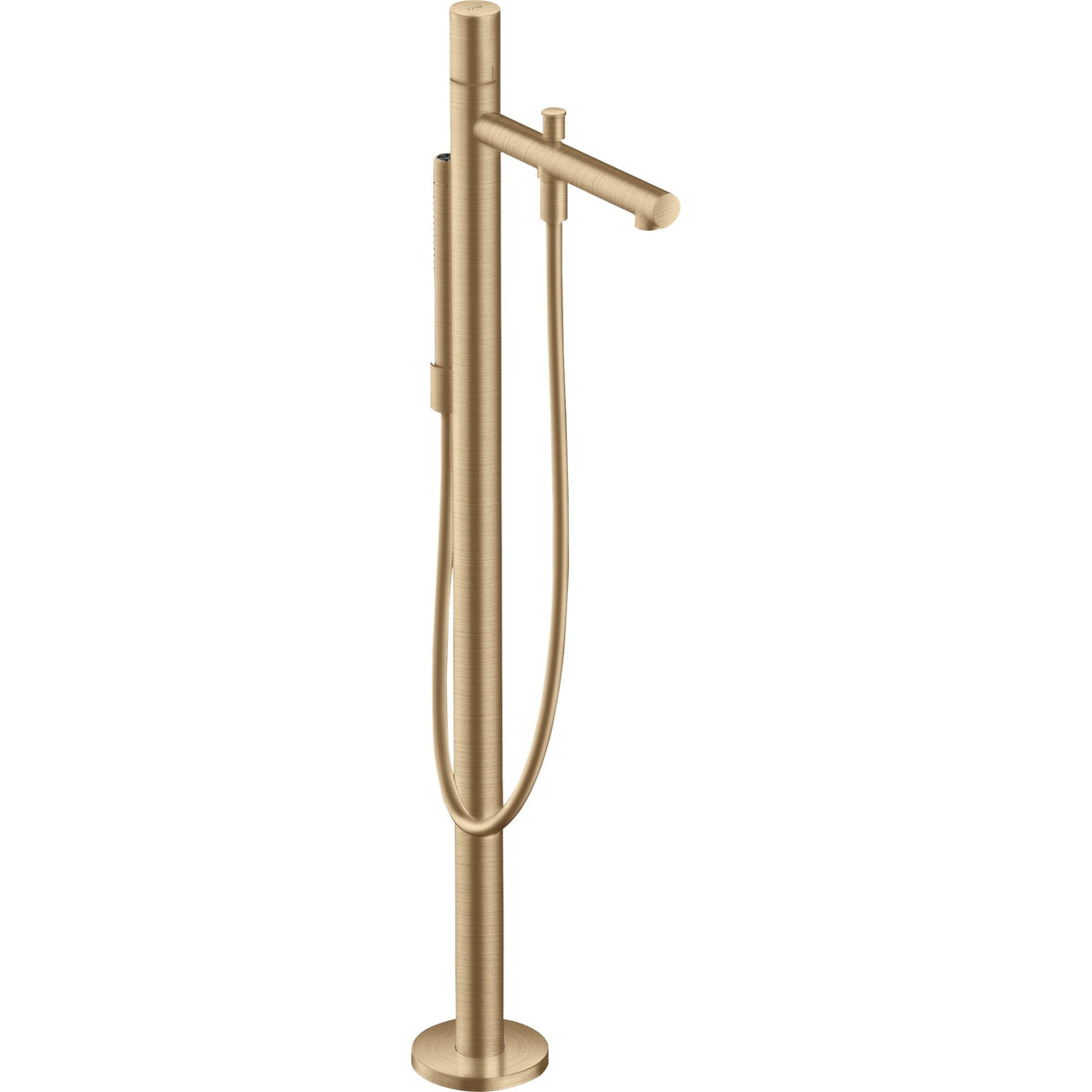 AXOR-Uno-Single-lever-bath-mixer-floor-standing-with-zero-handle-Brushed-Bronze-45416140