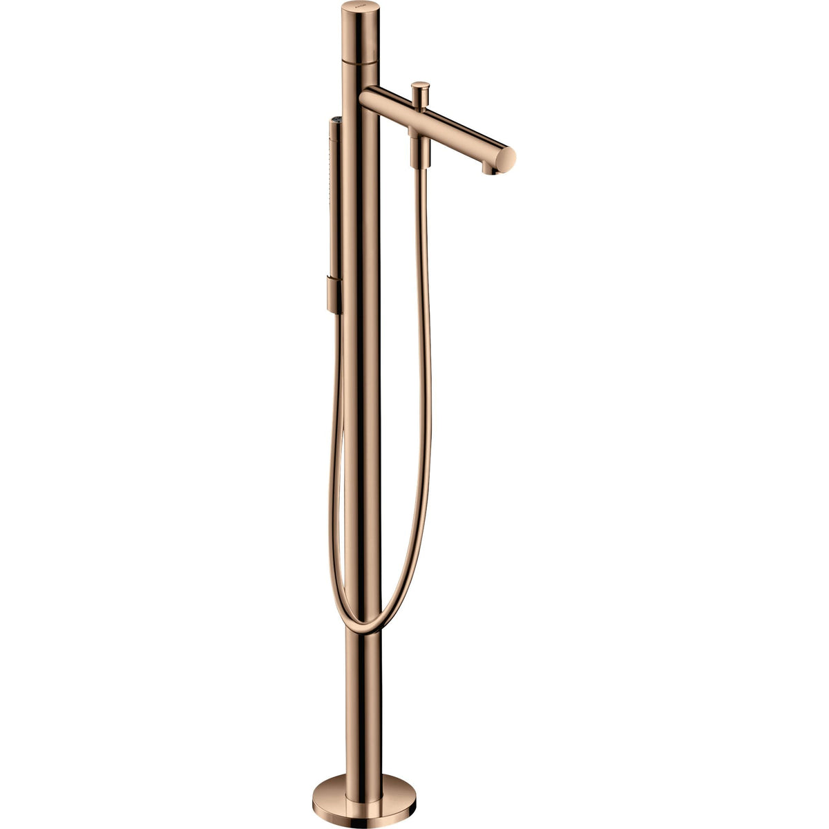 AXOR-Uno-Single-lever-bath-mixer-floor-standing-with-zero-handle-Polished-Red-Gold-45416300