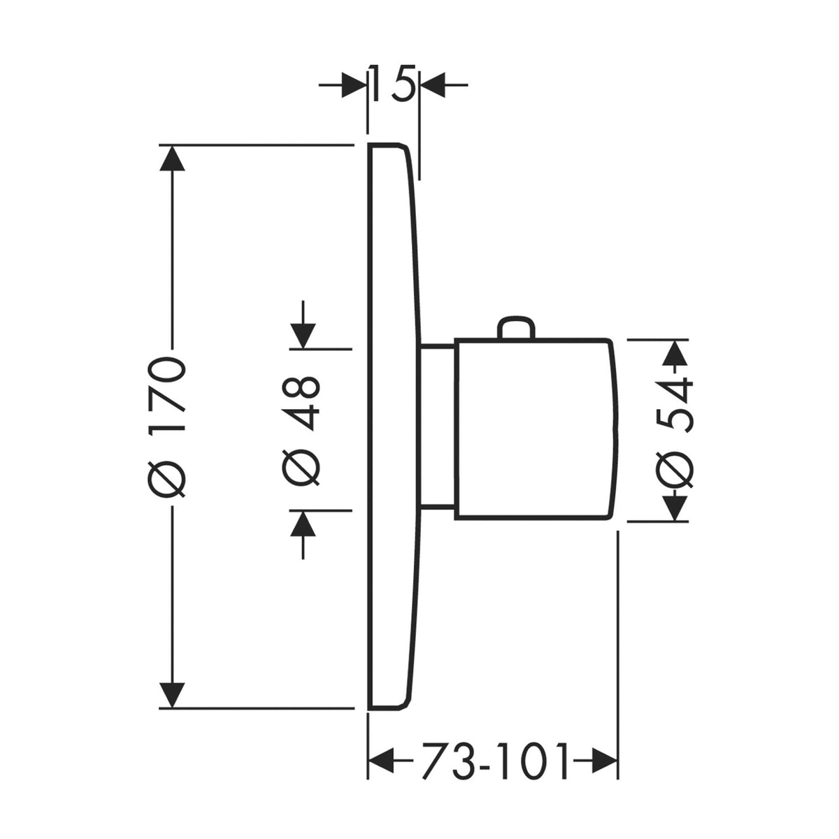AXOR-Uno-Thermostat-for-concealed-installation-38375-technical-01
