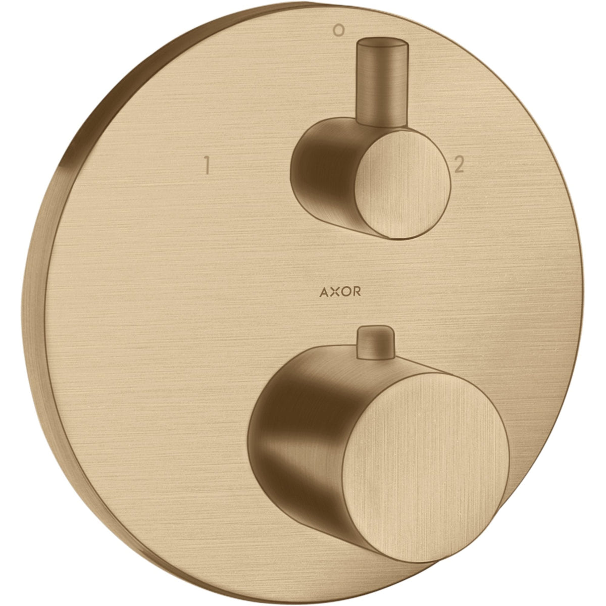 AXOR-Uno-Thermostat-for-concealed-installation-with-shut-off-diverter-valve-Brushed-Bronze-38720140