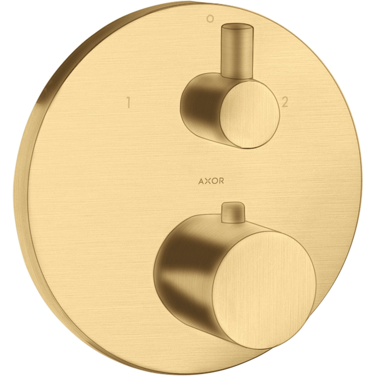 AXOR-Uno-Thermostat-for-concealed-installation-with-shut-off-diverter-valve-Brushed-Gold-Optic-38720250