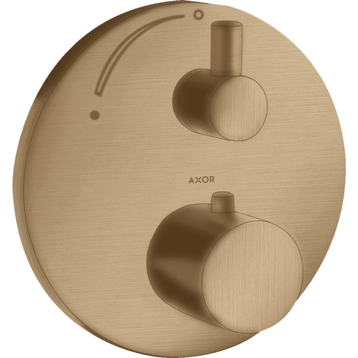 AXOR-Uno-Thermostat-for-concealed-installation-with-shut-off-valve-Brushed-Bronze-38700140