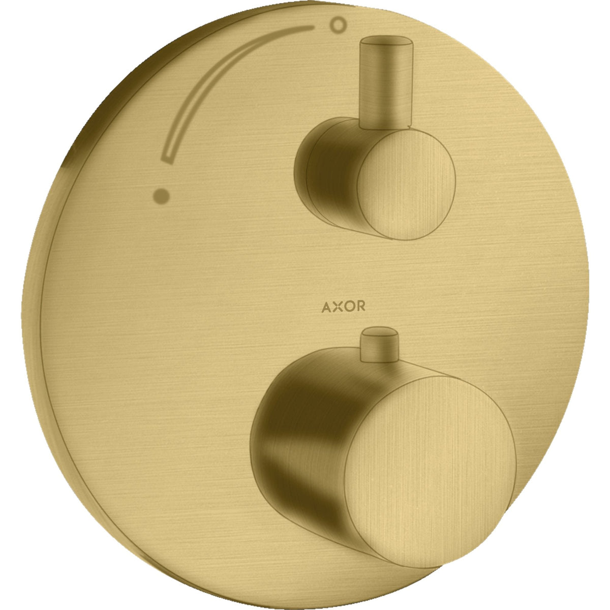 AXOR-Uno-Thermostat-for-concealed-installation-with-shut-off-valve-Brushed-Gold-Optic-38700250