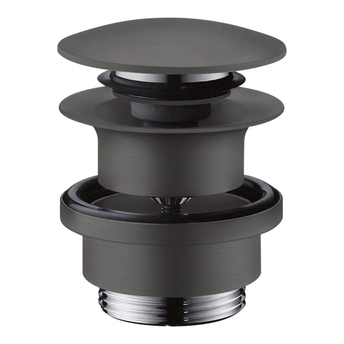 AXOR Waste set push open for basin and bidet mixers Brushed Black Chrome 51300340