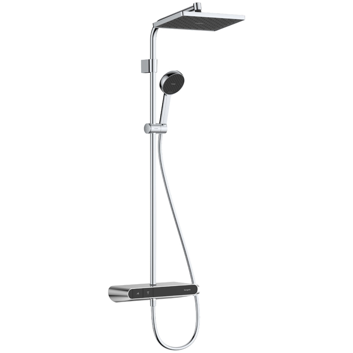 מערכת מקלחת משולבת הנס גרואה Hansgrohe Activera Q Showerpipe 290/180 1jet EcoSmart+ with ShowerTablet Select 360 Varia