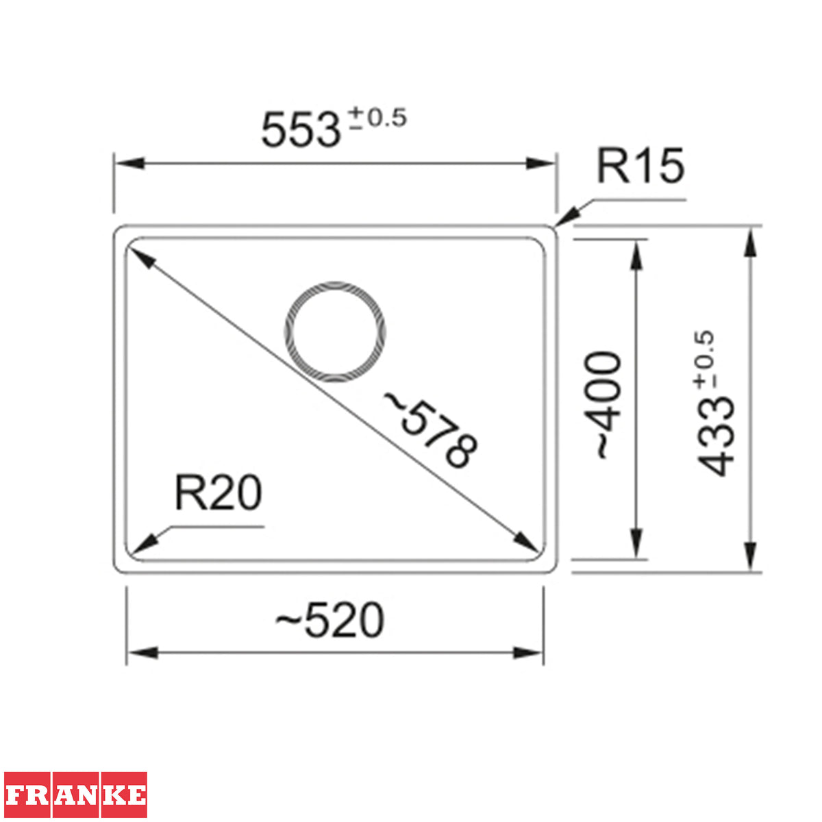כיור מטבח גרניט Franke Maris MRG 210-52