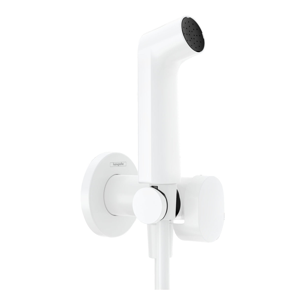 Hansgrohe Bidette hand shower 1jet S EcoSmart for warm water with shower holder and shower hose 125 cm Matt White 29232700.jpg