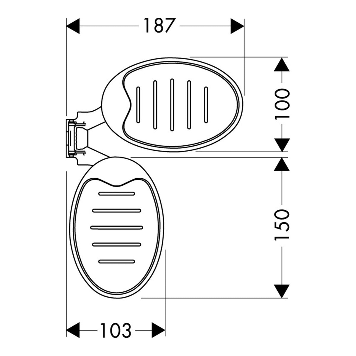 Hansgrohe Casetta Soap dishes Raindance 28698000 technical 01.jpg