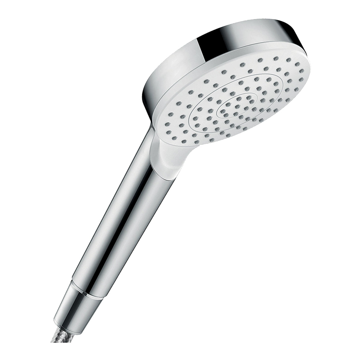 Hansgrohe Crometta Hand shower 100 1jet EcoSmart White Chrome 26334400.jpg