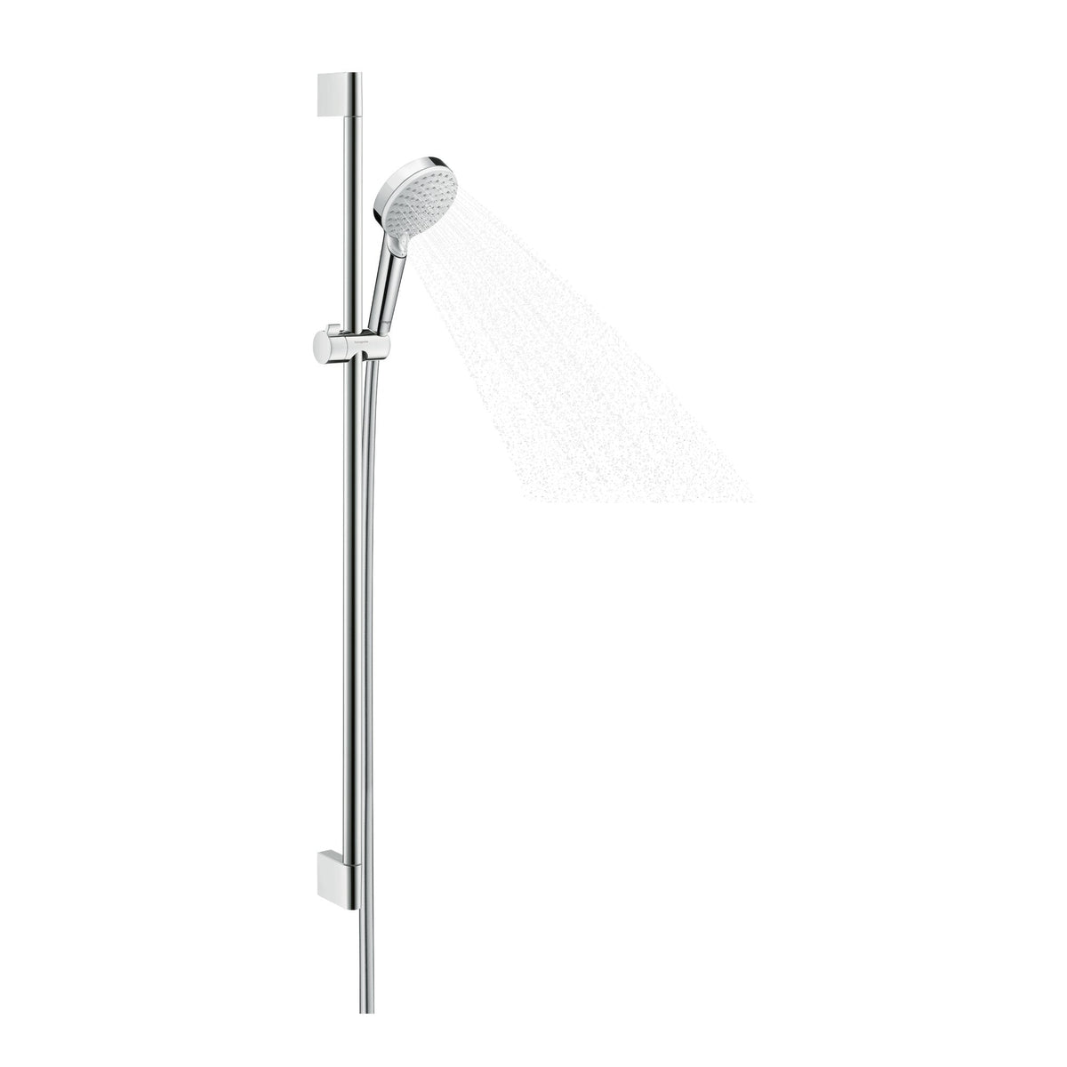Hansgrohe Crometta Shower system for exposed installation Vario with Ecostat 1001 CL thermostat and shower bar 90 cm White Chrome 27813400.jpg