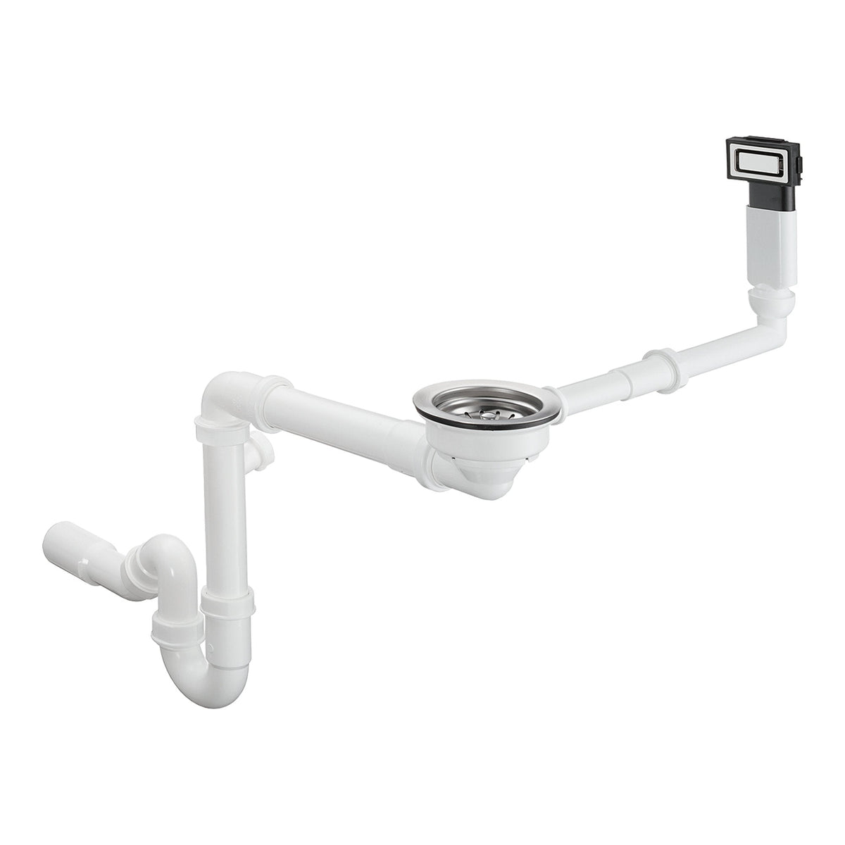 Hansgrohe D14 10 Manual waste and overflow set for single bowl Stainless Steel 43921800.jpg