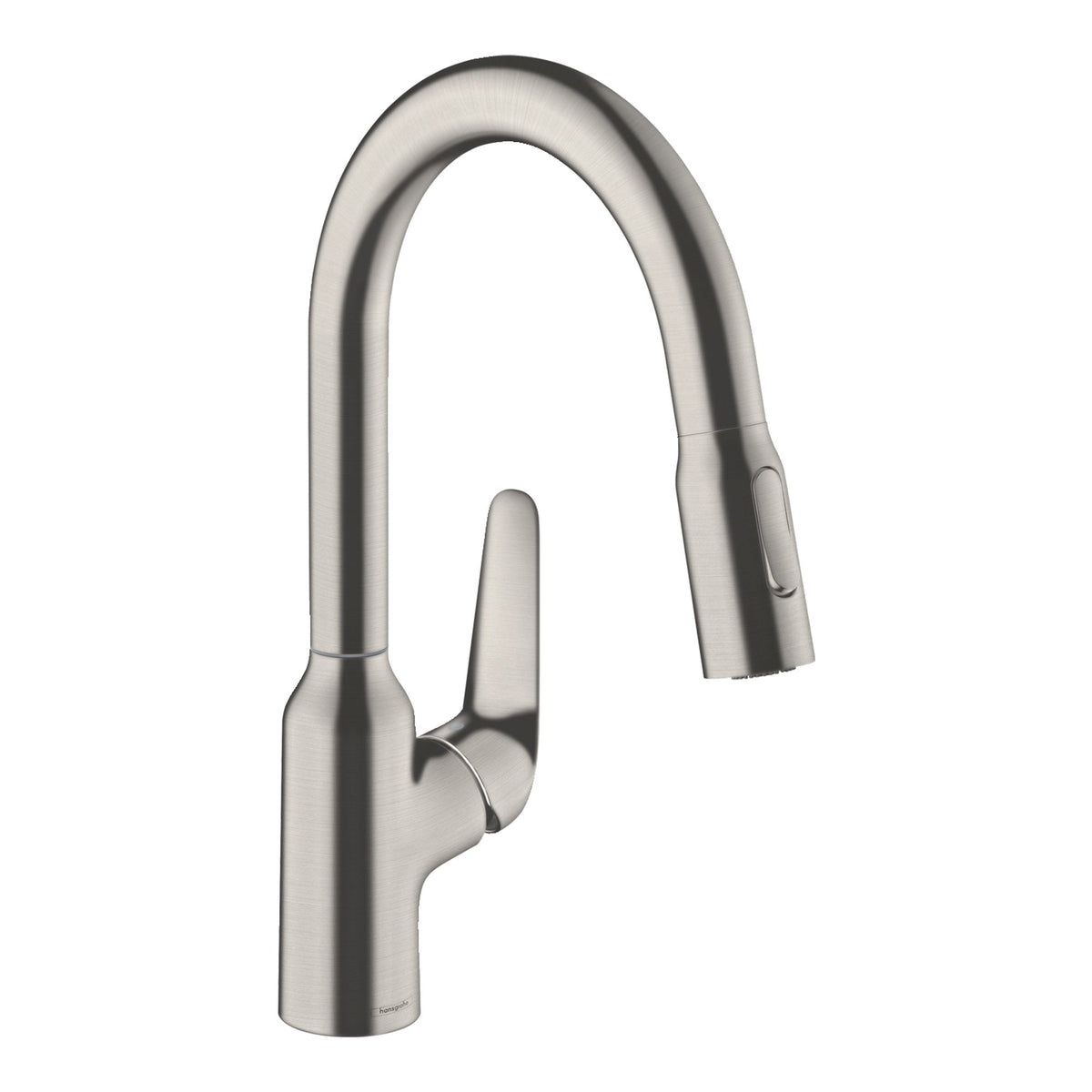 Hansgrohe-Focus-M42-Single-lever-kitchen-mixer-180-pull-out-spray-2jet-Stainless-Steel-Finish-71801800