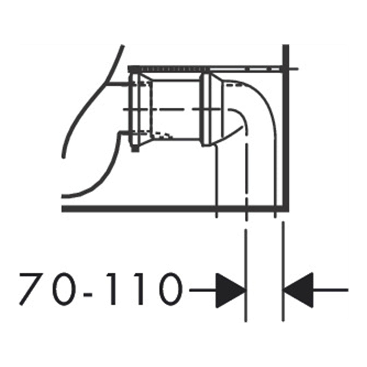 Hansgrohe GladeLake S Floorstanding WC close coupled with multi outlet AquaChannel Flush 60108450 technical 05.jpg