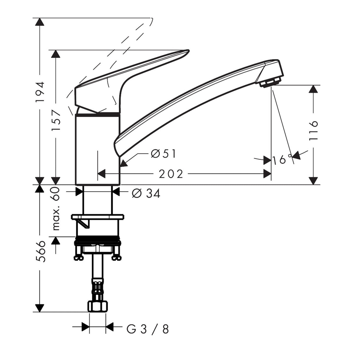 Hansgrohe-Logis-M31-Single-lever-kitchen-mixer-120-1jet-71830-technical-01