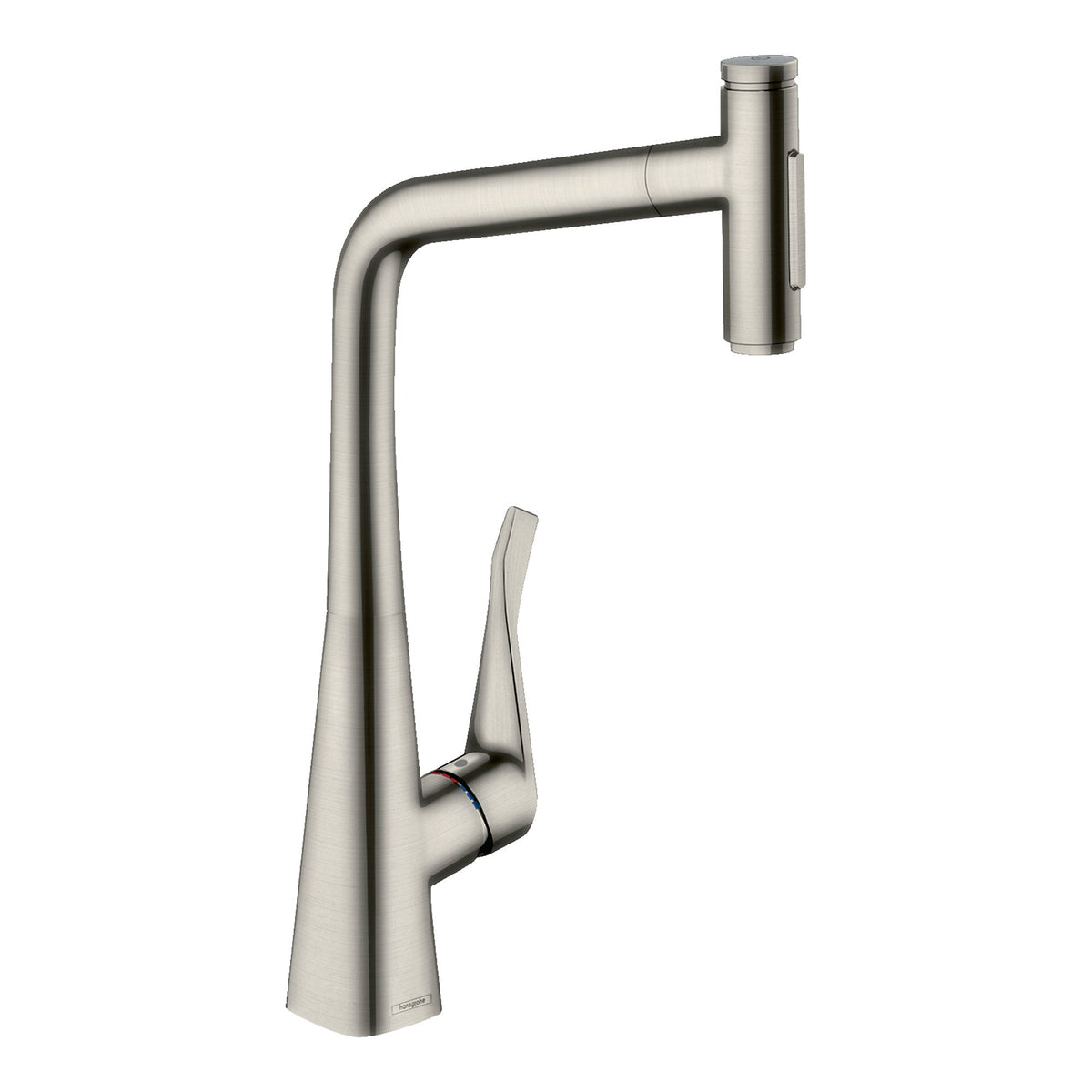 Hansgrohe Metris Select M71 Single lever kitchen mixer 320 pull out spray 2jet sBox Stainless Steel Finish 73816800.jpg