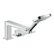 Hansgrohe Metropol 3 hole rim mounted single lever bath mixer with lever handle Chrome 32551000.jpg