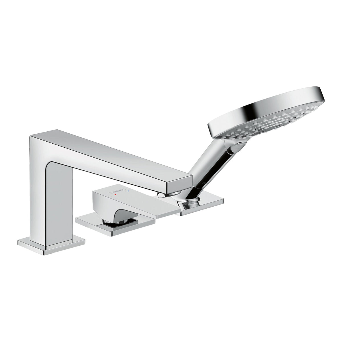 Hansgrohe Metropol 3 hole rim mounted single lever bath mixer with lever handle Chrome 32551000.jpg