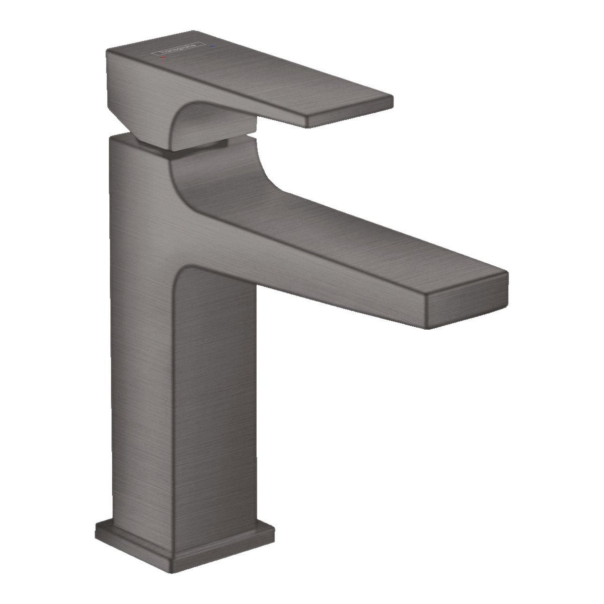 Hansgrohe Metropol Single lever basin mixer 110 with lever handle and push open waste set Brushed Black Chrome 32507340.jpg