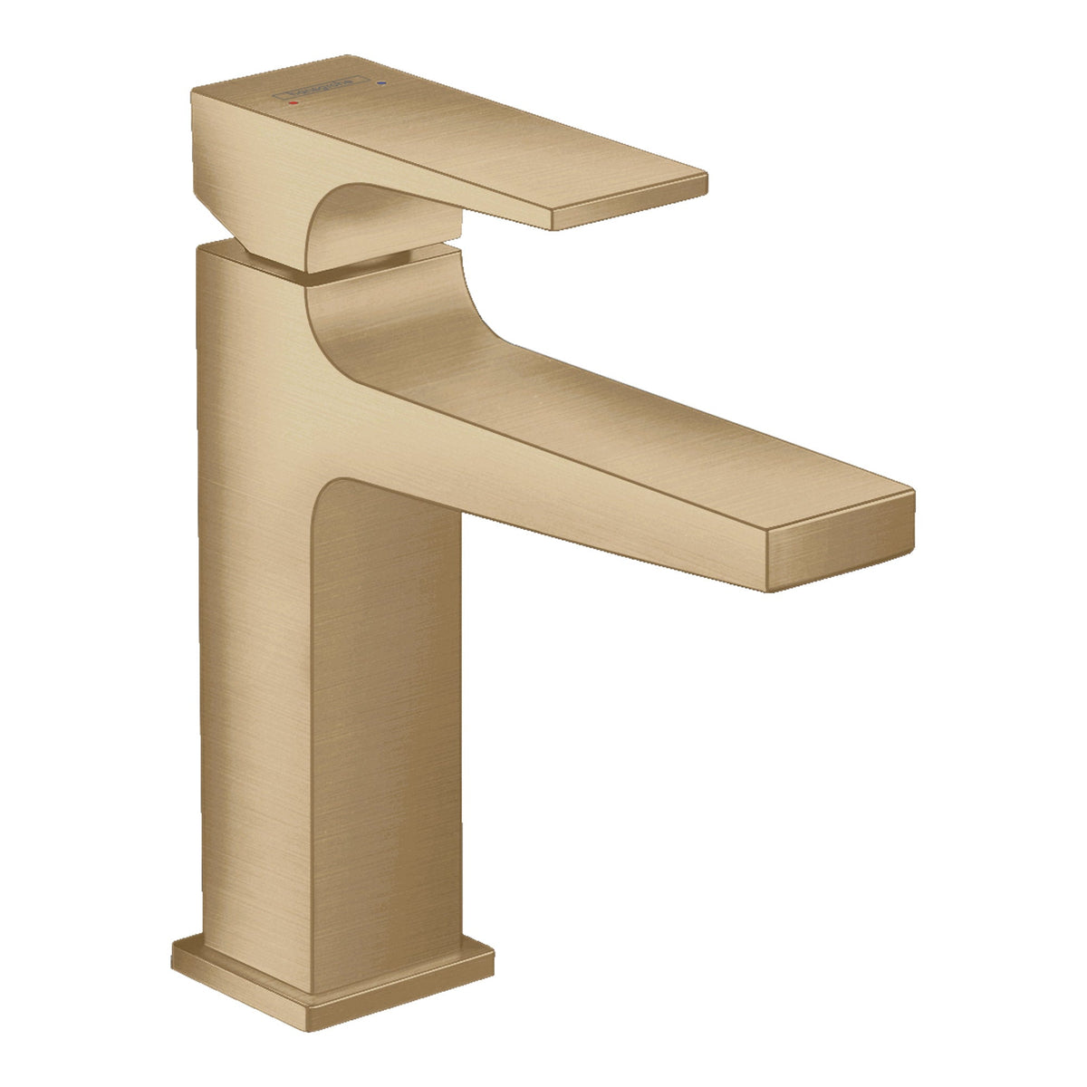 Hansgrohe Metropol Single lever basin mixer 110 with lever handle and push open waste set Brushed Bronze 32507140.jpg