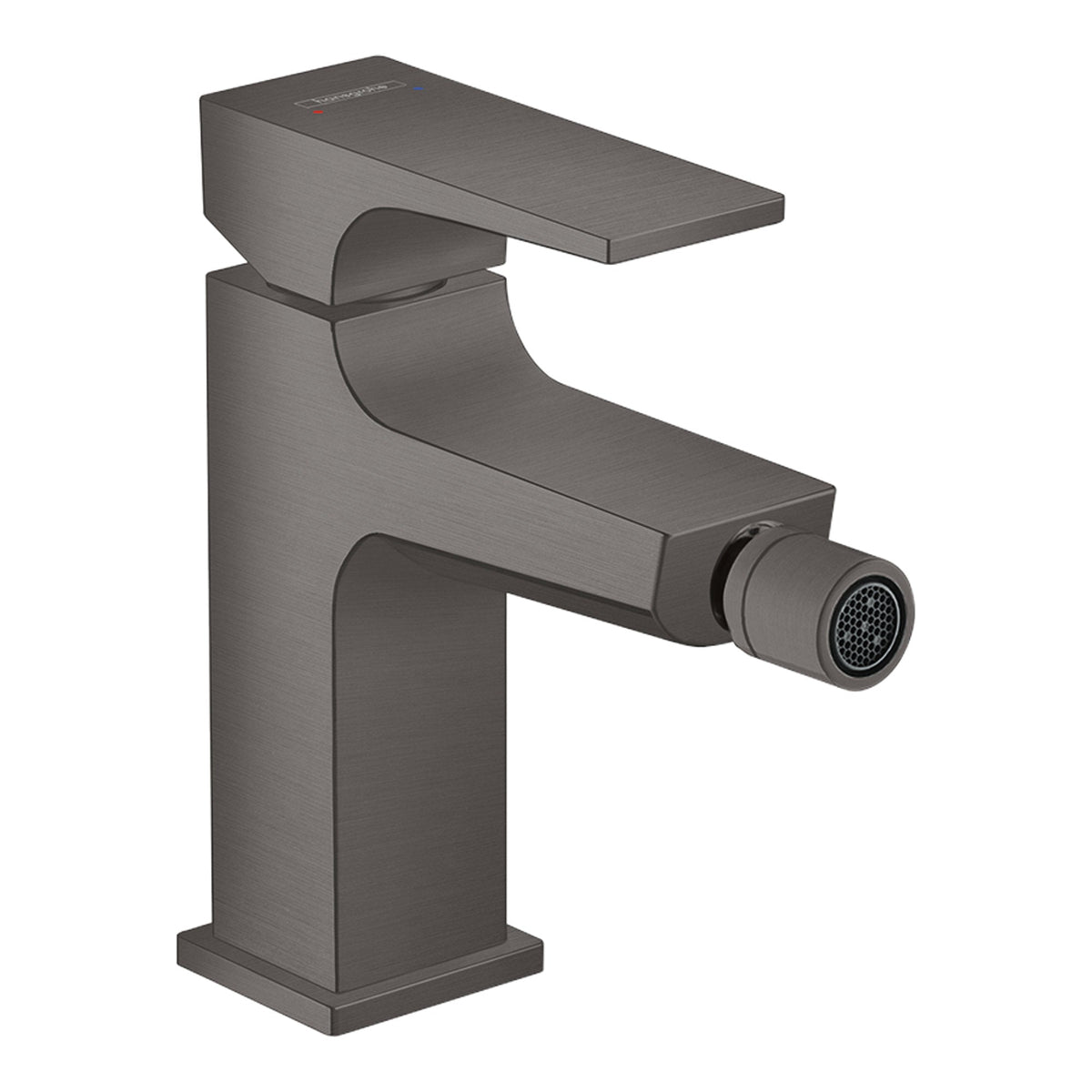Hansgrohe-Metropol-Single-lever-bidet-mixer-with-lever-handle-and-push-open-waste-set-Brushed-Black-Chrome-32520340
