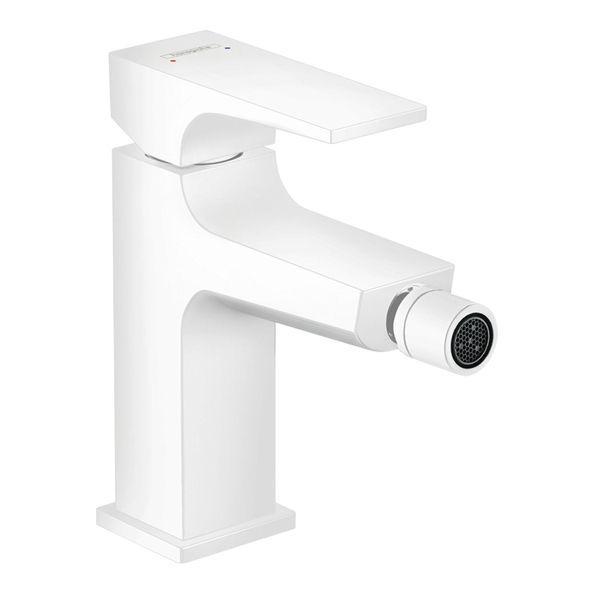 Hansgrohe-Metropol-Single-lever-bidet-mixer-with-lever-handle-and-push-open-waste-set-Matt-White-32520700