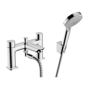 Hansgrohe-Neovis-Q-2-hole-rim-mounted-bath-mixer-with-diverter-valve-and-hand-shower-Chrome-71487000