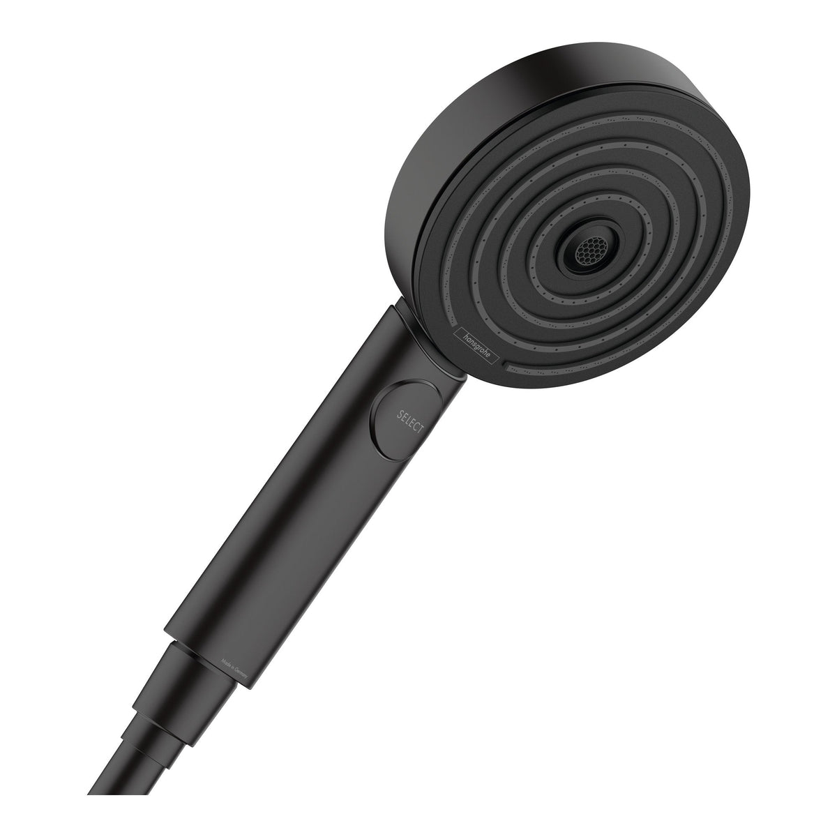 מזלף יד 105 עם 3 מצבי זרימה והפעלת Select הנס גרואה Hansgrohe Pulsify Select S Hand shower 105 3jet Activation – Matt Black – מק״ט 24100670