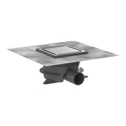 Hansgrohe RainDrain Spot Plus Complete set point drain 150 150 with height adjustable frame Brushed Stainless Steel 56225800.jpg