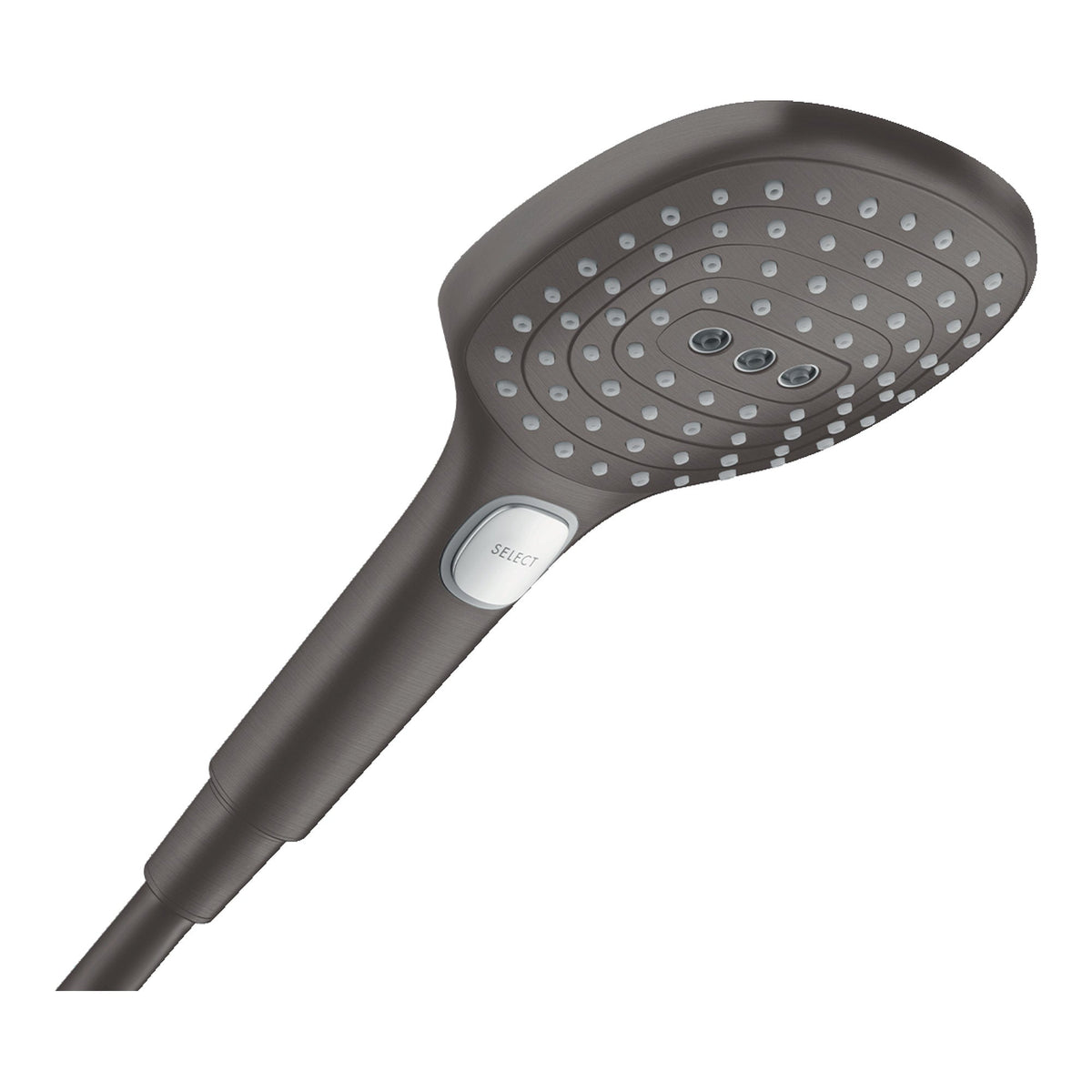 Hansgrohe Raindance Select E Hand shower 120 3jet PowderRain EcoSmart Brushed Black Chrome 28729340.jpg