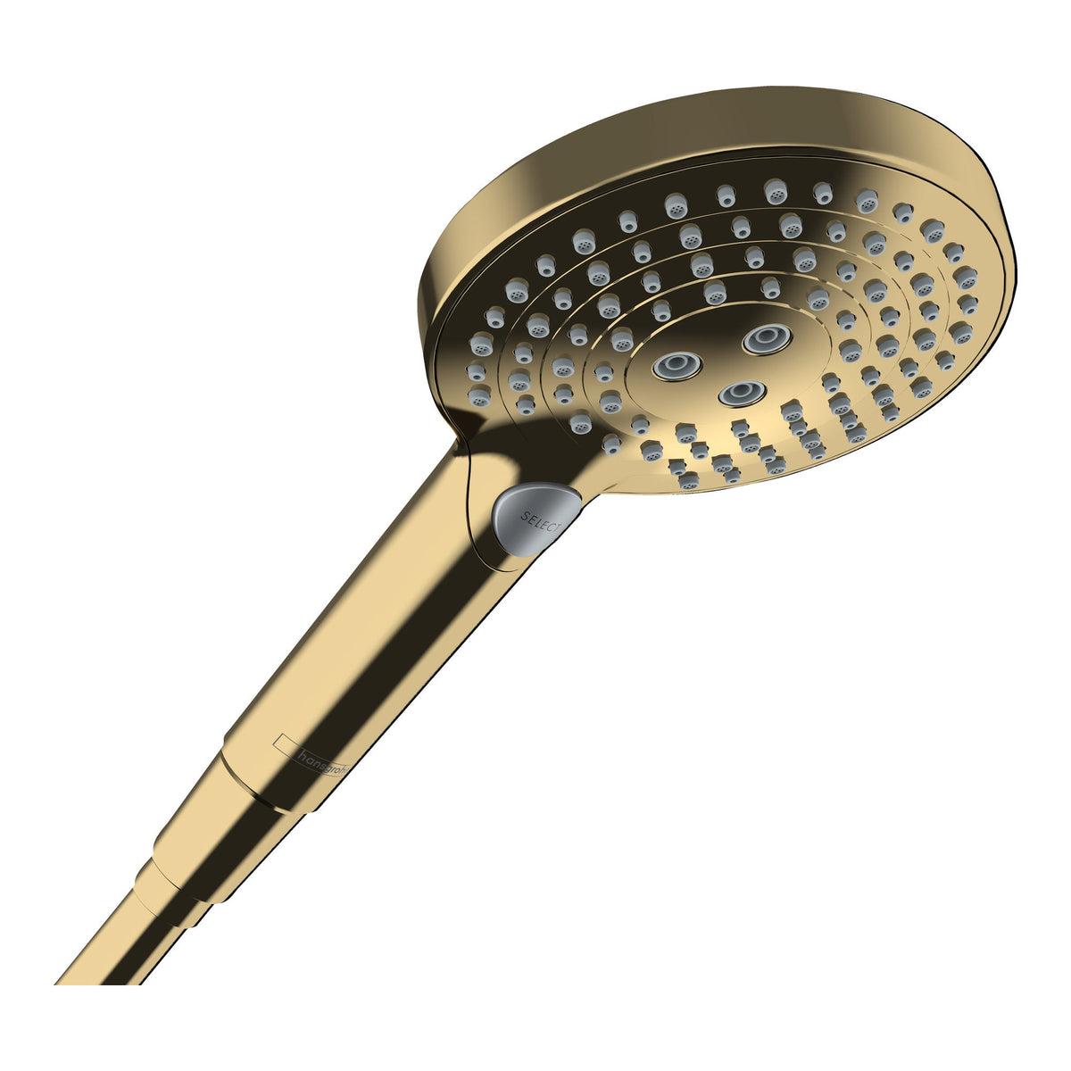 Hansgrohe Raindance Select S Hand shower 120 3jet PowderRain EcoSmart Polished Gold Optic 26516990.jpg