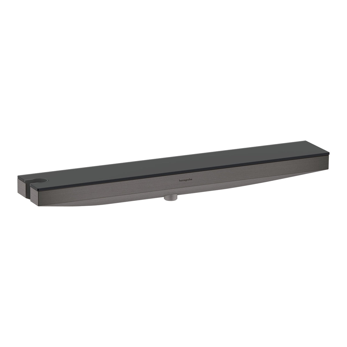 Hansgrohe Rainfinity Wall outlet Porter 500 with shower holder left and shower shelf Brushed Black Chrome 26843340.jpg