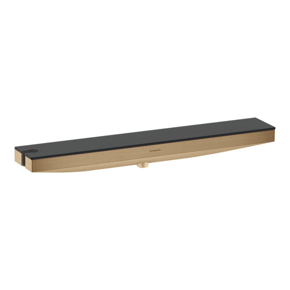 Hansgrohe Rainfinity Wall outlet Porter 500 with shower holder left and shower shelf Brushed Bronze 26843140.jpg