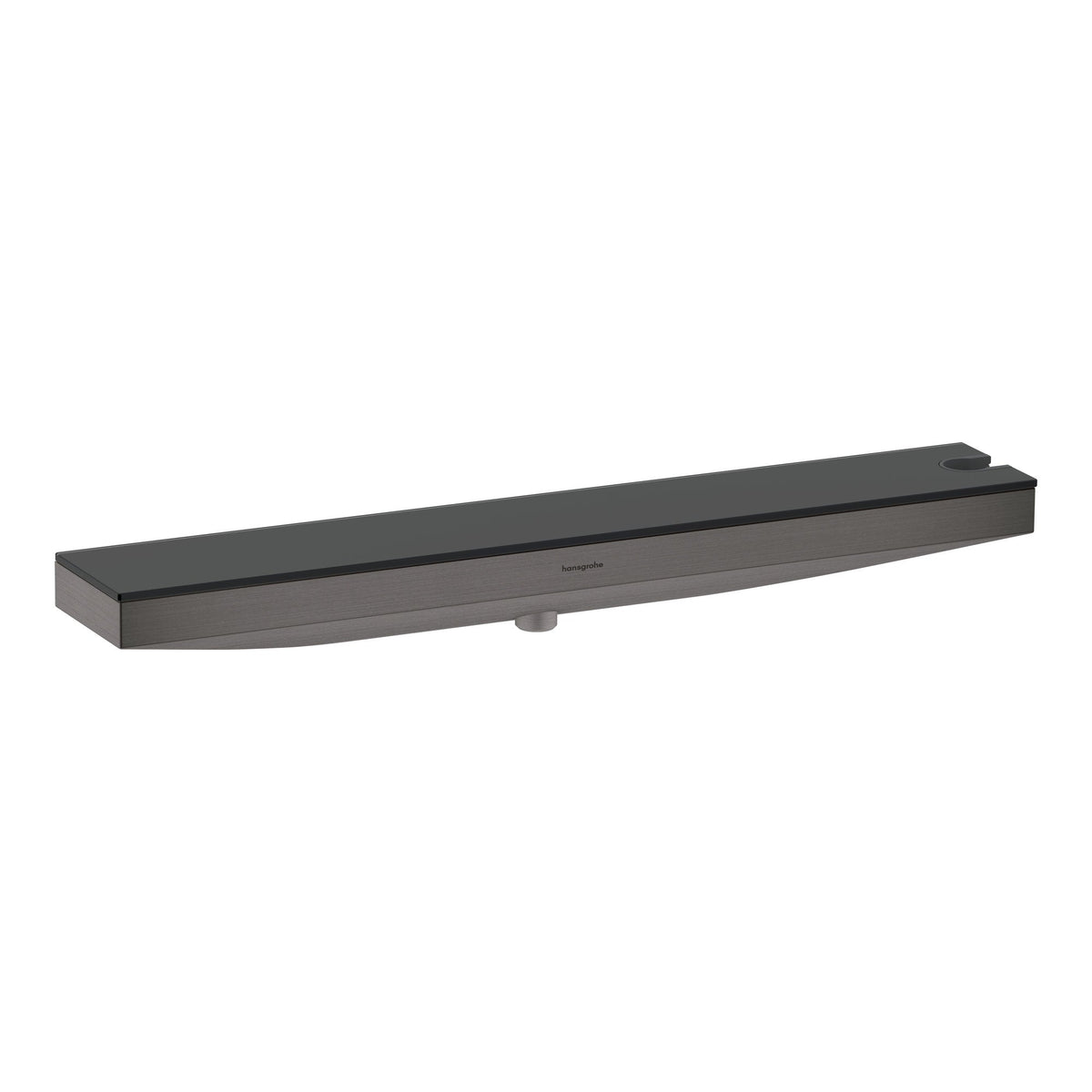 Hansgrohe Rainfinity Wall outlet Porter 500 with shower holder right and shower shelf Brushed Black Chrome 26858340.jpg