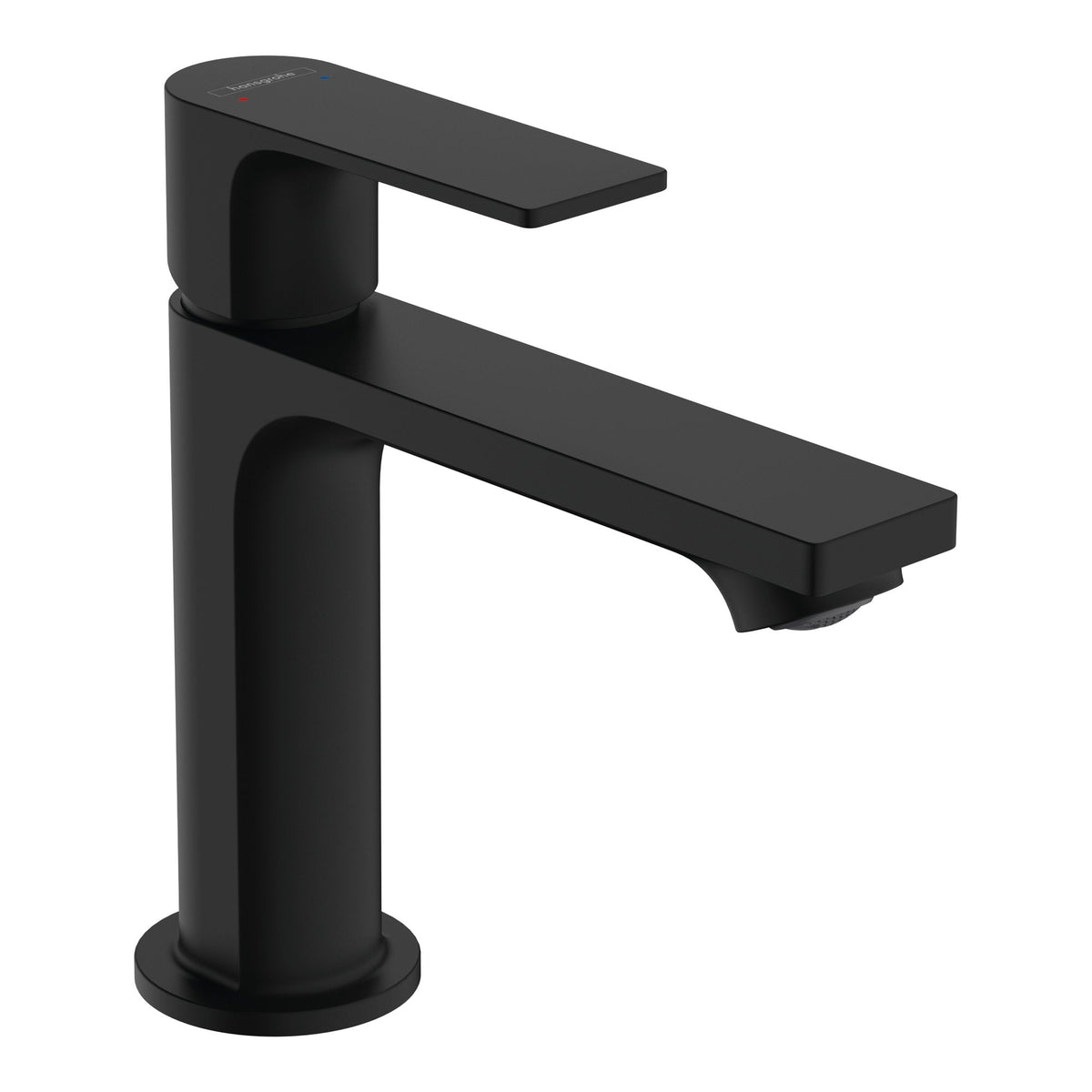 Hansgrohe Rebris E Single lever basin mixer 110 without waste set Matt Black 72544670.jpg