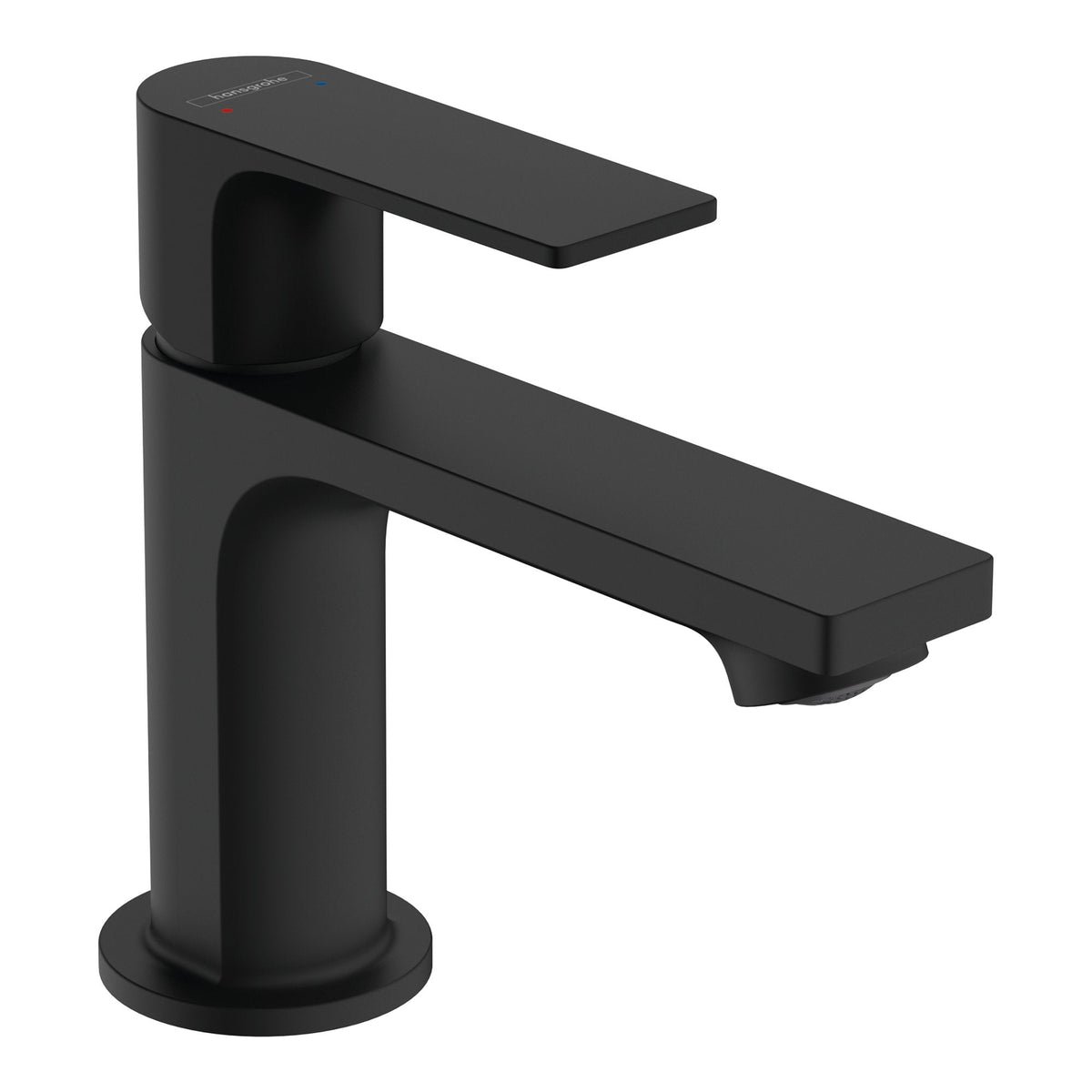 Hansgrohe Rebris E Single lever basin mixer 80 without waste set Matt Black 72543670.jpg
