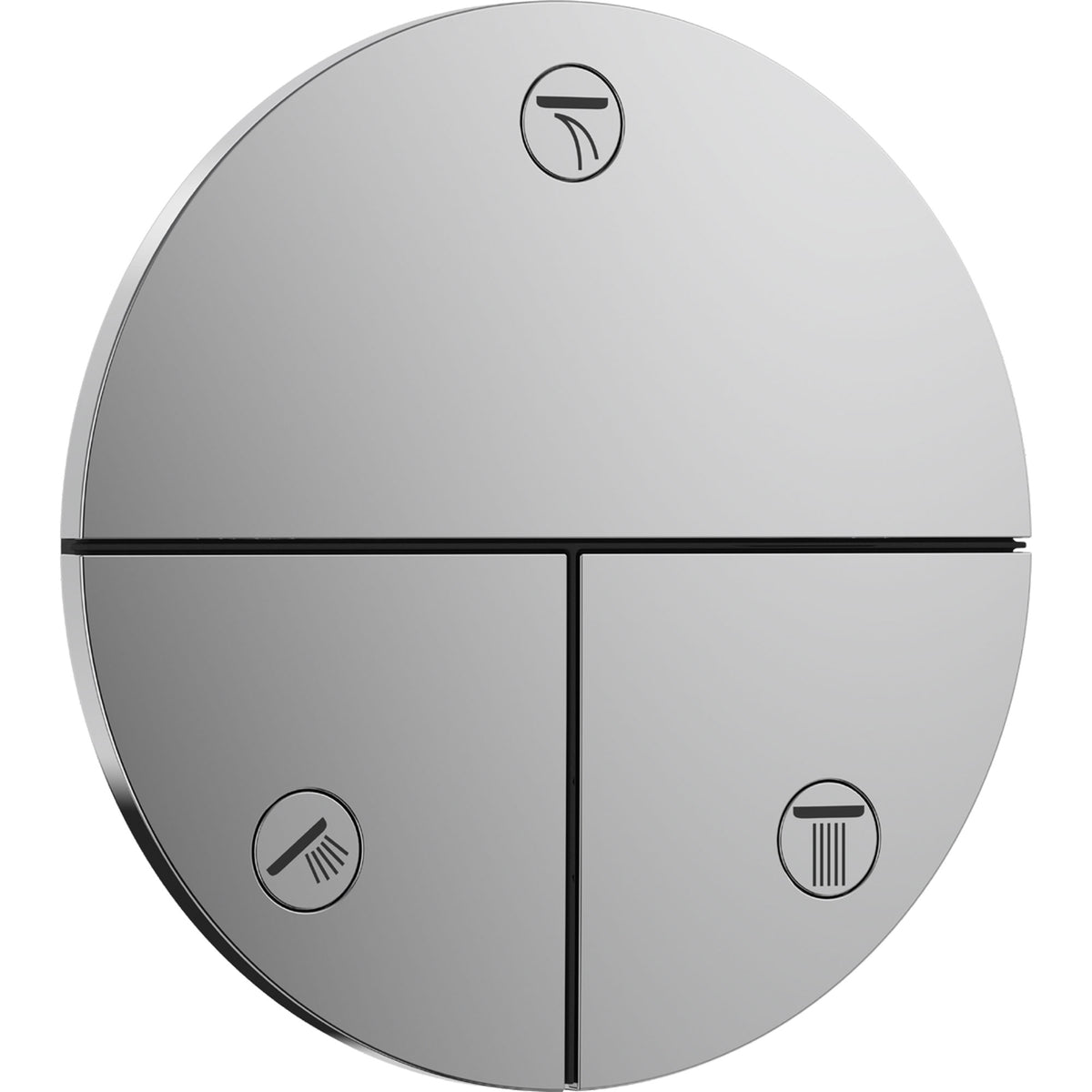 ערכה חיצונית לאינטרפוץ 5 דרך הנס גרואה Hansgrohe ShowerSelect Comfort Valve for concealed installation for 3 functions