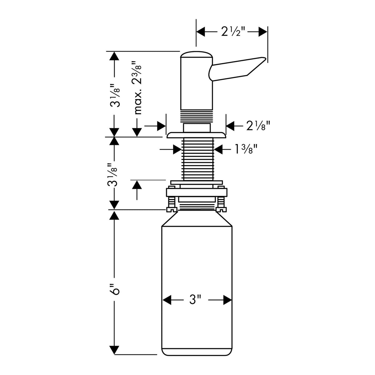 Hansgrohe Soap lotion dispenser 40418000 technical 04.jpg