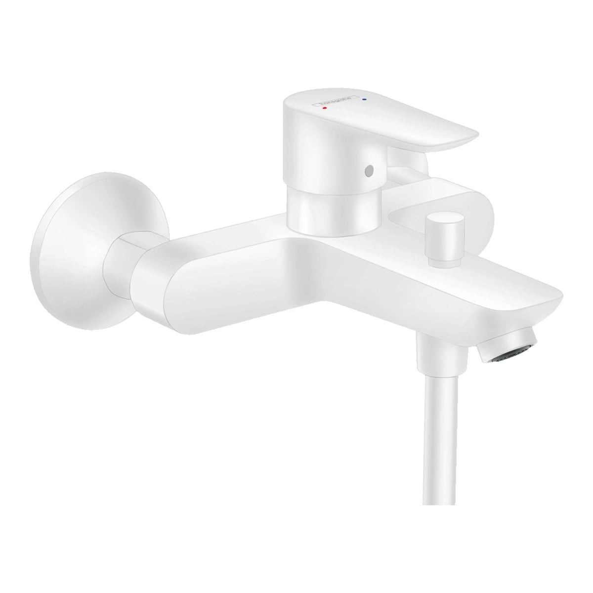 Hansgrohe-Talis-E-Single-lever-bath-mixer-for-exposed-installation-Matt-White-71740700