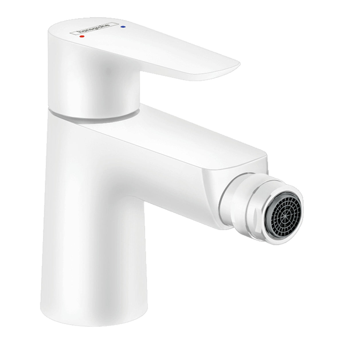 Hansgrohe Talis E Single lever bidet mixer with pop up waste set Matt White 71720700.jpg