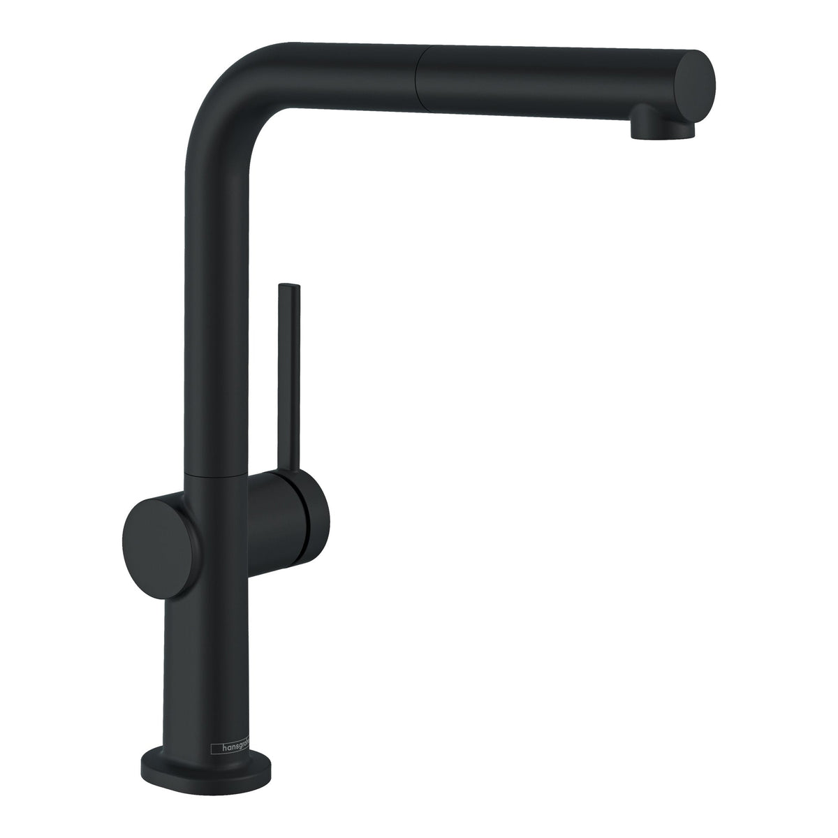 Hansgrohe Talis M54 Single lever kitchen mixer 270 pull out spout 1jet sBox Matt Black 72809670