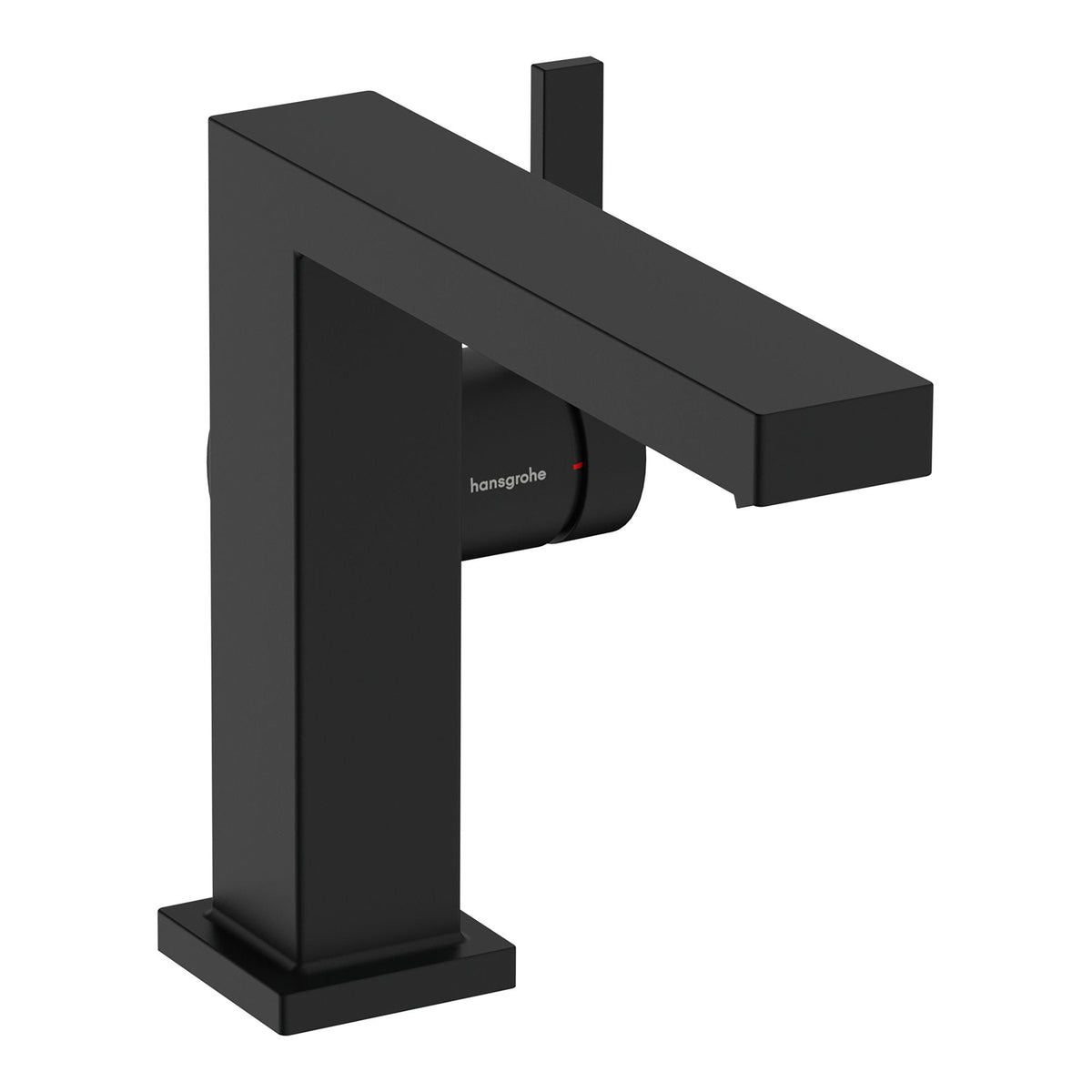 Hansgrohe Tecturis E Single lever basin mixer 110 Fine CoolStart with push open waste set Matt Black 73024670.jpg