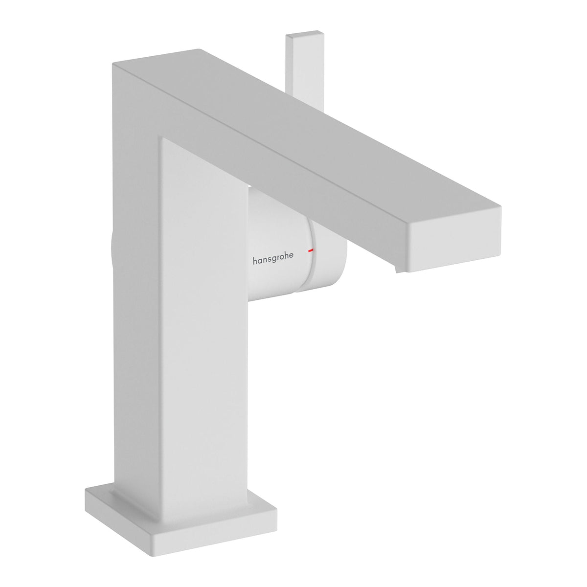 Hansgrohe Tecturis E Single lever basin mixer 110 Fine CoolStart with push open waste set Matt White 73024700.jpg
