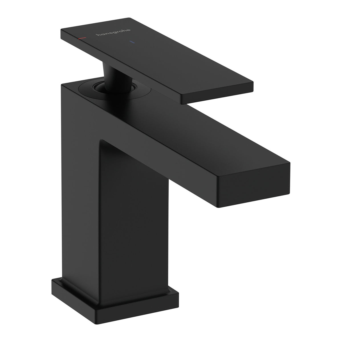 Hansgrohe Tecturis E Single lever basin mixer 80 CoolStart with pop up waste set Matt Black 73004670.jpg