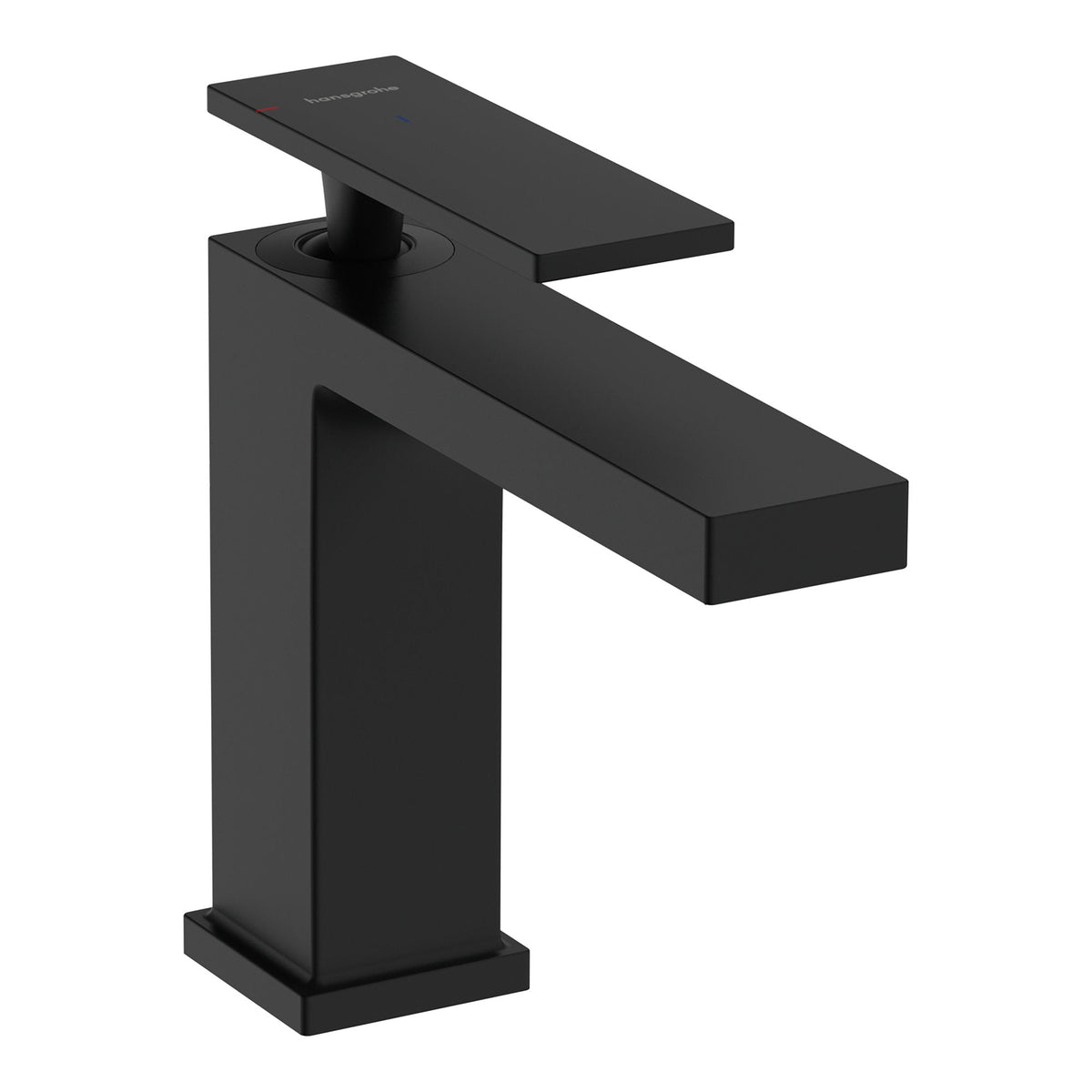 Hansgrohe Tecturis E Single lever basin mixer 80 CoolStart with pop up waste set Matt Black 73018670.jpg