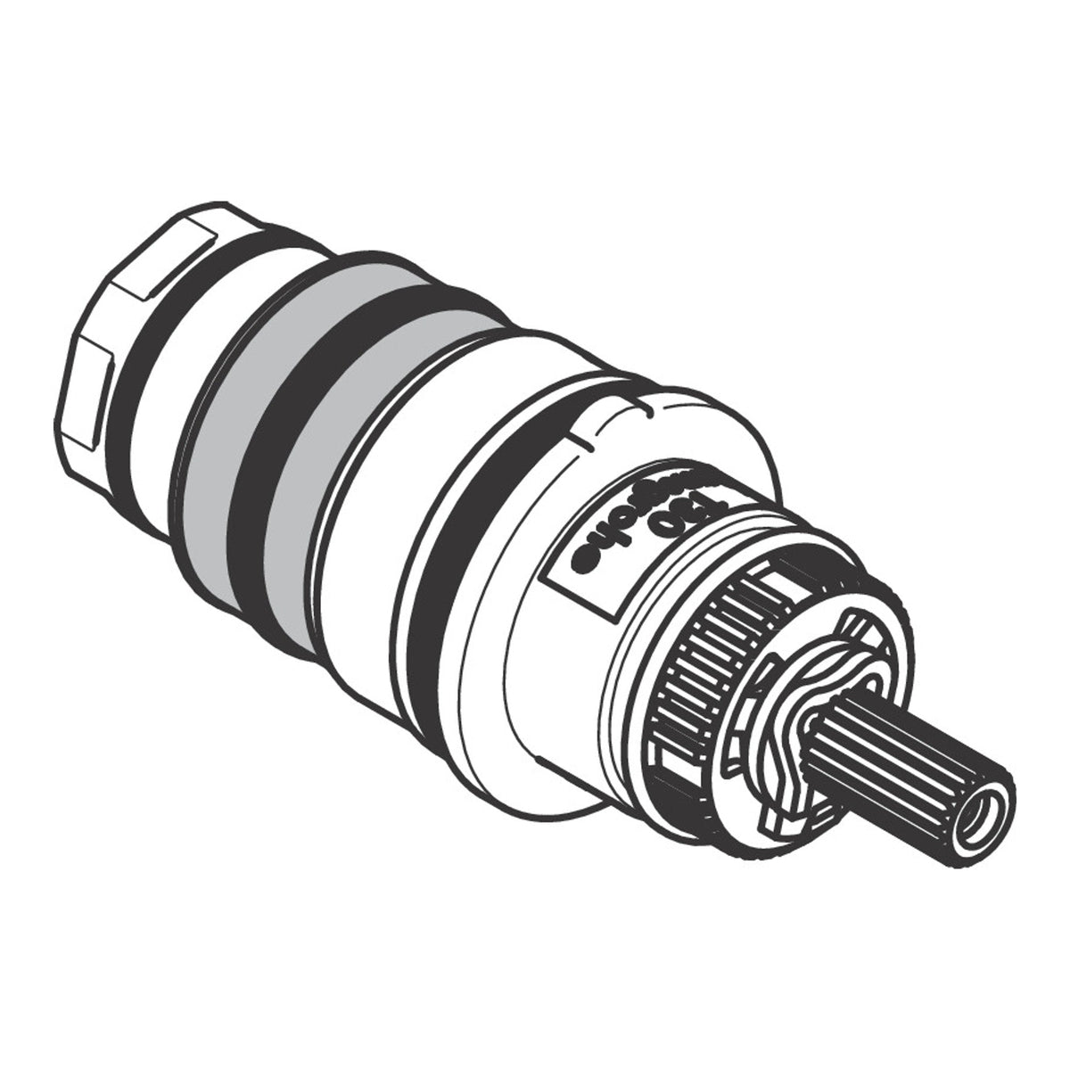 Hansgrohe Thermostat cartridge for swapped supply 92373 92373000
