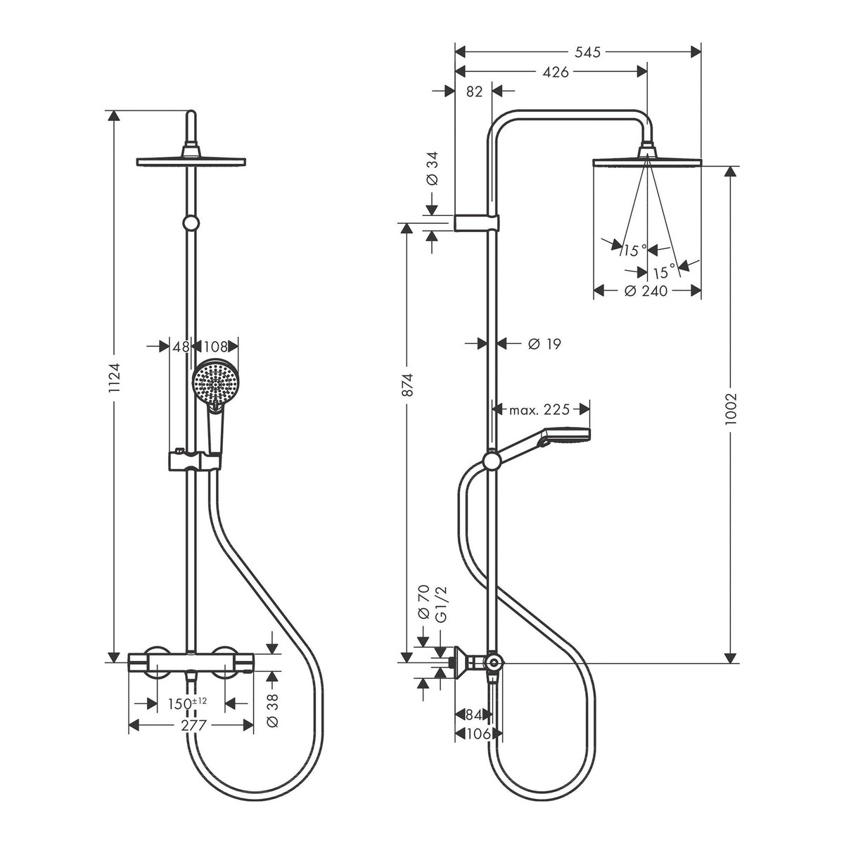 Hansgrohe Vernis Blend Showerpipe 240 1jet EcoSmart with thermostat 26428670 scale draw.jpg