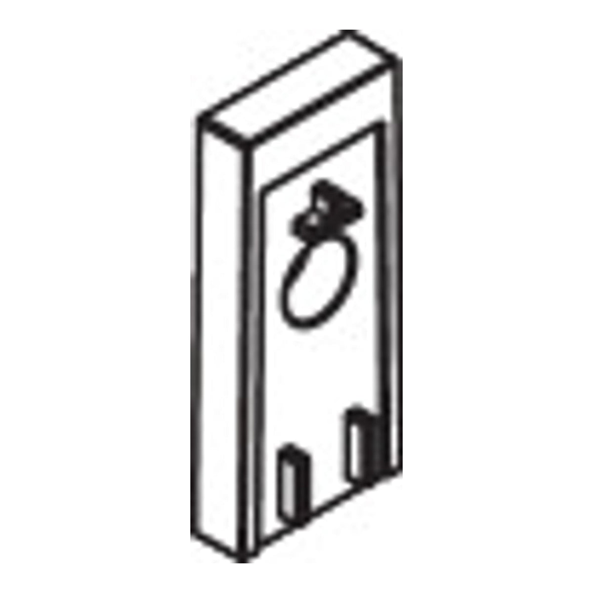 Hansgrohe Wall bar spacer Chrome 97450000.jpg