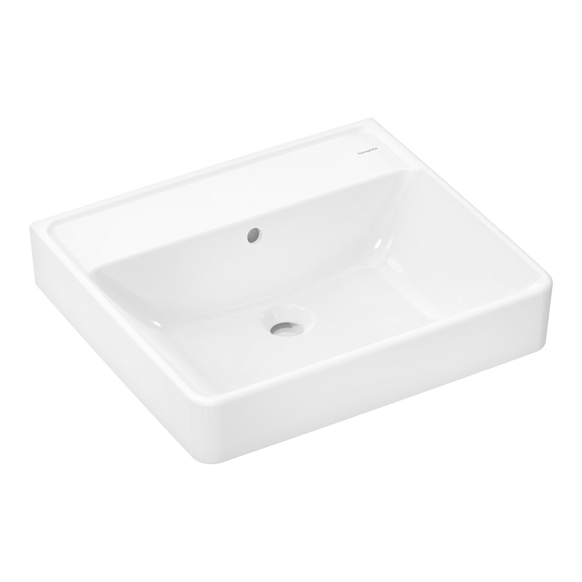 Hansgrohe Xanuia Q Wash basin 550 480 without tap hole with overflow White 60235450.jpg